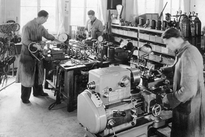  Fischer-Werkstatt in Fellbach 1931. 