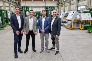  V.l.: Sigurd Schiller, Dominik Ziegler, Mario Marpert und Michael Müllers. 
