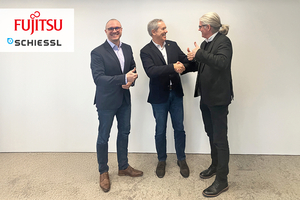  V.l.: Sebastian Schöler (Vertriebsleiter Deutschland Schiessl), Wolfgang Mayrhofer (Director Sales Airconditioning Swegon) und Engelbert Rieder (Mitglied der Geschäftsleitung Schiessl). 