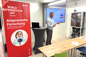  Christian Voss von der EAW Energieanlagenbau GmbH beim DKV-Vortrag. 
