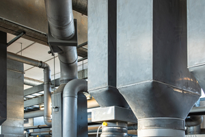  Neue Ventilatoren mit über 80 % Motorenwirkungsgrad: 68 Radialluftventilatoren in den Baugrößen 160 bis 250 hat HLU im Gebäude N260 im Biozentrum verbaut. 