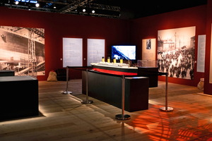  Modell der Titanic in der Ausstellung. 