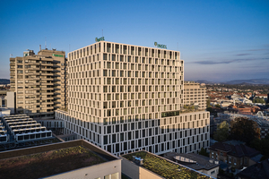  Eine Stadt in der Stadt: Mit einer Größe von 82.000 m² wurde mit dem neuen Anna-Seiler-Haus im Westen von Bern ein eigenes Stadtquartier geschaffen. 