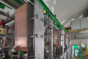  Große Ultrahochdruck-Wärmeübertrager von SWEP, installiert am Standort des CMS-Detektors in Cessy, ­Frankreich.  