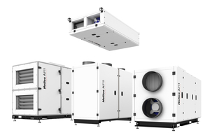  Der Hersteller Helios Ventilatoren bietet Kompaktlüftungsgeräte mit Wärmerückgewinnung für die unterschiedlichsten Einsatzgebiete mit Luftleistungen bis zu 15.000 m3/h. 