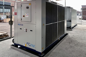  Bei niedrigen Außentemperaturen wird durch das Freikühl-Modul „FC4TAE 802“ Energie gespart. Das Potenzial liegt bei Prelok im 24/7-Betrieb bei bis zu 80 %. 