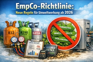  Ein „natürliches Kältemittel“ ist nicht per se „umweltfreundlich“, denn es kann sein, dass die Anlage im Betrieb mehr Energie verbraucht und höhere indirekte Emissionen verursacht als eine Anlage mit F-Gasen. 