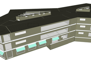  Bild 1: 3D-Gebäudemodell der CADFEM-Zentrale. 