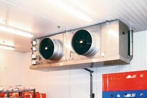  Im Tiefkühlbereich sind  „SG-Commercial“-Hochleistungsluftkühler verbaut. 