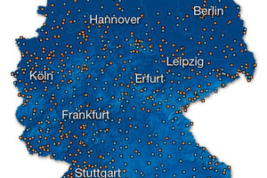  Meteomedia-Wetterstationen in Deutschland 