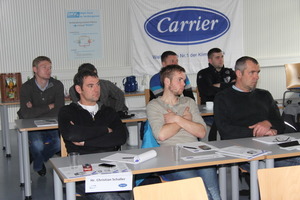  Teilnehmer des Carrier-Inbetriebnahmeseminars 