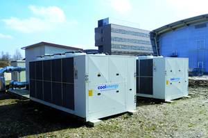  Die Stadtwerke Augsburger orderten für vier Jahre zwei Miet-Kaltwassersätze mit einer Kälteleistung von jeweils rund 400 kW. CoolEnergy  installierte die mobile Technik im Außenbereich. 