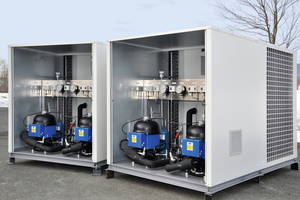  Die jeweils zweikreisigen NH3-Chiller kühlen eine Biogasanlage in Deutschland.  