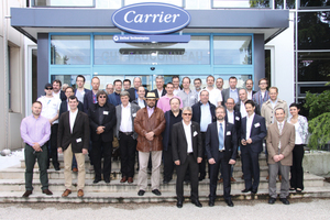  Teilnehmer der Planerreise ins französische Werk von Carrier in Montluel 