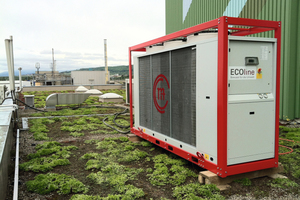  Ein 150 kW-Kaltwassersatz mit Free-Cooling-Technologie klimatisiert in einer Valorec-Verbrennungsanlage für Sondermüll die Rechen- und Steuerzentrale.  