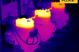  Mögliches Problem beim Betrieb des ersten Kompressors. Die Temperatur des mittleren und rechten Kompressors ist um 55-67 °C niedriger als diejenige des Kompressors auf der linken Seite. Empfohlene Maßnahme: Prüfen Sie die Last und den Betrieb der Kompress 