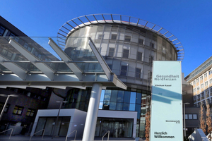 Das Klinikum Kassel – im Bild das neue Empfangsgebäude – hat sein Kälterohrnetz saniert.  
