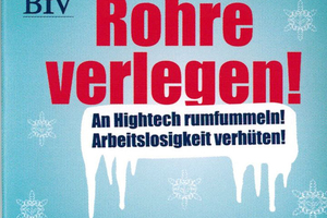  Ein Kondom als Werbemittel des BIV – der Slogan passte zum Veranstaltungsort: die Rohrmeisterei in Schwerte. 