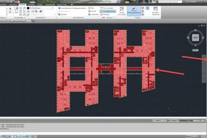  Übernahme der Raumkonturen, Gebäudestruktur und zusätzlich vergebener Attribute mittels IFC-Datenaustausch in den liNear Desktop AddOn Building Manager. 