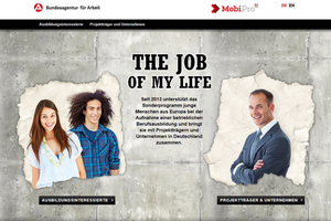  Auf der Webseite www.thejobofmylife.de gibt es weitere Infos zum MobiProEU-Programm. 