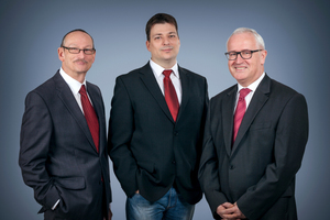 Das neue Führungsteam von Erba Kälte: Peter Stark (Prokurist und Verkaufsleiter), Frank Töllen (Betriebsleiter) und Thomas Hund (Geschäftsführer) 