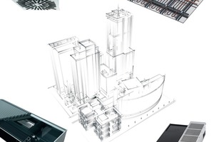  Aus einer HandMit den vier Produktgruppen emcoair (Lüftungskomponenten und Systemlüftungsgeräte), emcotherm (Konvektoren für Boden und Wand), emcovent (dezentrale Lüftungskomponenten) sowie emcocool (Kühldecken, Kühlsegel und Deckenkühlkonvektoren) lassen sich objektbezogene Systemlösungen zusammenstellen 