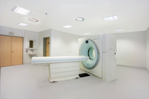  Diagnostik-Abteilung mit Computertomograph im Klinikum Penza, Russland 