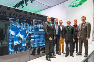  Bild (von links): Rainer Große-Kracht (Bitzer Chief Technology Officer), Jascha Rübeling, Jochen Gaiser, Senator h. c. Peter Schaufler (Geschäftsführender Direktor und Chief Executive Officer der Bitzer SE), Samuel Glück, Prof. Dr. Michael Arnemann (Hochs 