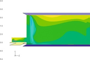  Unter der Decke montierte GEA Goedhart-Luftkühler unterstützen den Thermosyphon-Effekt und sorgen für eine homogene Temperaturverteilung; Resultat ist eine energiesparende Einblastemperatur; die Kühler verfügen über hocheffiziente Wärmetauscher und eine o 