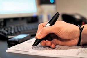  Mit dem „virtic Pen“ wird das Schreiben von Rechnungen oder Angeboten vereinfacht.  