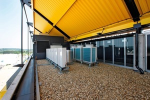  Die Geräte der „City Multi“-VRF-Baureihe (im Hintergrund) sind ideal für große und anspruchsvolle Gebäude, die individuelle Lösungen zur Klimatisierung erfordern 