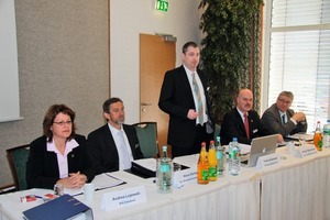  Der alte BIV-Vorstand wurde einstimmig wiedergewählt, v.l.n.r. Andrea Lojews­ki, Klaus Gering, Frank Heuberger, Heribert Baumeister, Wilfried Otto 