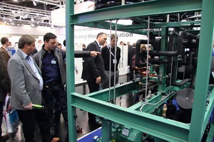  Ein CO2-Booster-System am Messestand von Fischer sorgte für Aufsehen 