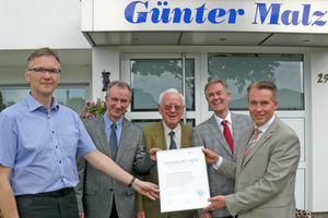  Andreas Werner, Christian Malz, Günter Malz, Mathias Malz und Michael Bartilla (v.l.n.r.) 