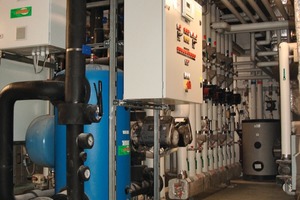  Im Keller der „Alten Saline“ befindet sich die Kühlanlage für den neuen Kernspintomographen, der allein auf Basis natürlicher Kältemittel betrieben wird 