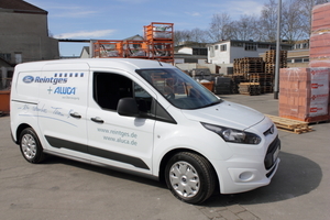  Der Testwagen: Der Ford Transit Connect mit langem Radstand wird angetrieben von einem 1,6-Liter-TDCI-Turbodiesel mit 70 kW.  