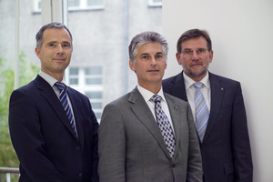  Drei der neuen BWP-Vorstandsmitglieder (v.l.n.r.): Klaus Ackermann (Nibe), Xavier Feys (Daikin) und Dr. Frank Schmidt (Viessmann) 