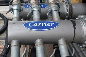  Carrier Rental Systems, KKA, Umverteilung der Hauptversorgungsleitung von DN 350 auf 6 x DN100 zur Anbindung an Mietkälte 