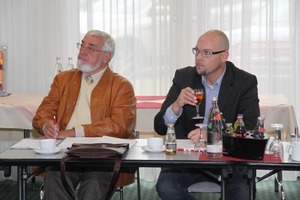  Karl Meis (links) beendette seine Tätigleit als Obmann des Überwachungsausschusses  