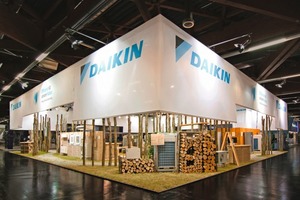  Mit einem nachhaltigen Messestand begeisterte Daikin die Besucher der Chillventa 2010. 