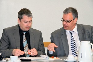  Der bisherige ÜWG-Vorsitzende Frank Heuberger (links) und der neue Vorsitzende Karl-Heinz Thielmann 