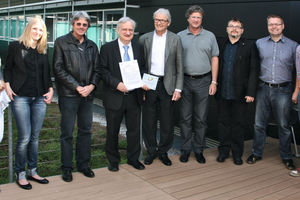  Das Team, das für die Planung der im Passivhaus-Standard errichteten Supermarkt-Filiale in Pinswang in Tirol verantwortlich war.  