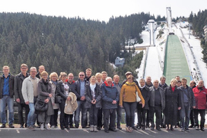  Die beeindruckende Kulisse in Oberhof war Teil des Rahmenprogramms. 