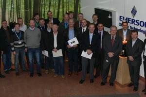  Teilnehmer der technischen Besichtigung bei Emerson Climate Technologies in Welkenraedt/Belgien 