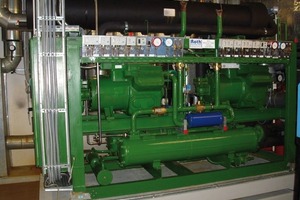  Verbundanlage zur Kaltwassererzeugung (Q0 780 kW) mit Kompressoren der Firma Bitzer 