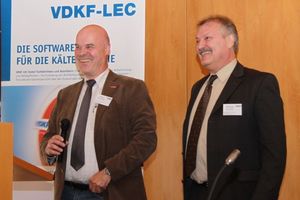  VDKF und BIV auf neuen gemeinsamen Wegen? Bundesinnungsmeister Heribert Baumeister (li.) und VDKF-Präsident Wolfgang Zaremski (re.) zeigten sich optimistisch 