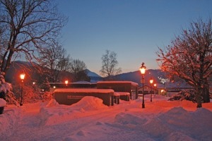  Das Olaf Gulbransson-Museum am Tegernsee mitten im Winter 