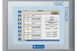  Das „ISAC“-10 Zoll-Touchpanel visualisiert alle wichtigen Betriebsparameter und ermöglicht die Bedienung des Systems direkt vor Ort 