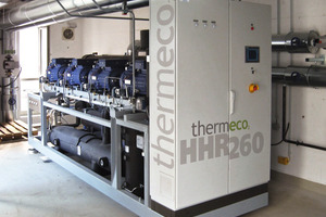  „thermeco2 HHR 260“-Wärmepumpe in der Nahwärmezentrale 