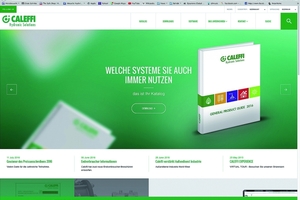  Neue Homepage von Caleffi 